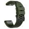  Klockarmband 26 mm Dual-Color Robust Grön/Svart