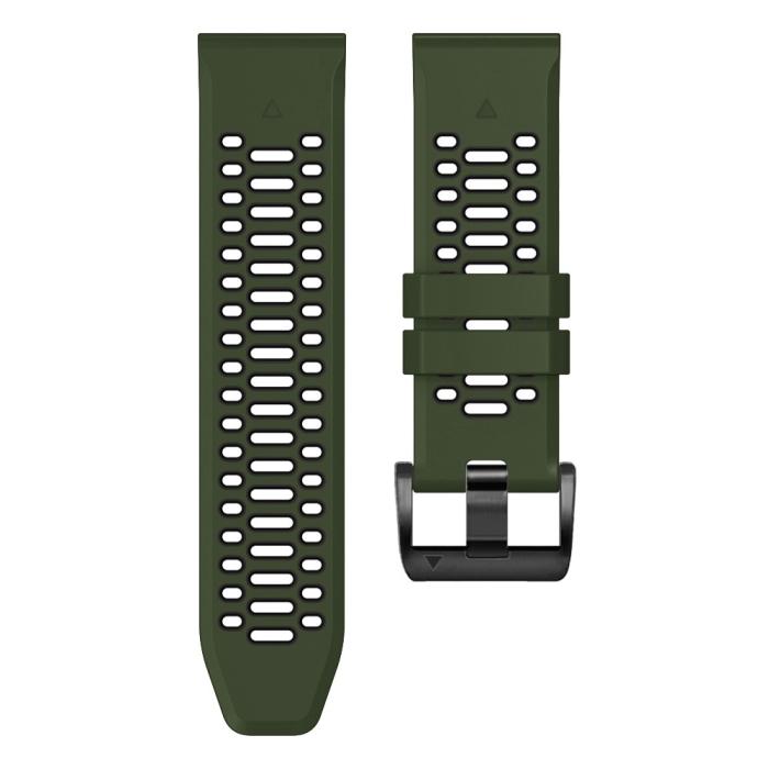 Bild 3,  Klockarmband 26 mm Dual-Color Robust Grön/Svart