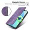  Samsung Galaxy A15 4G/5G Fodral Retro RFID Läder Lila
