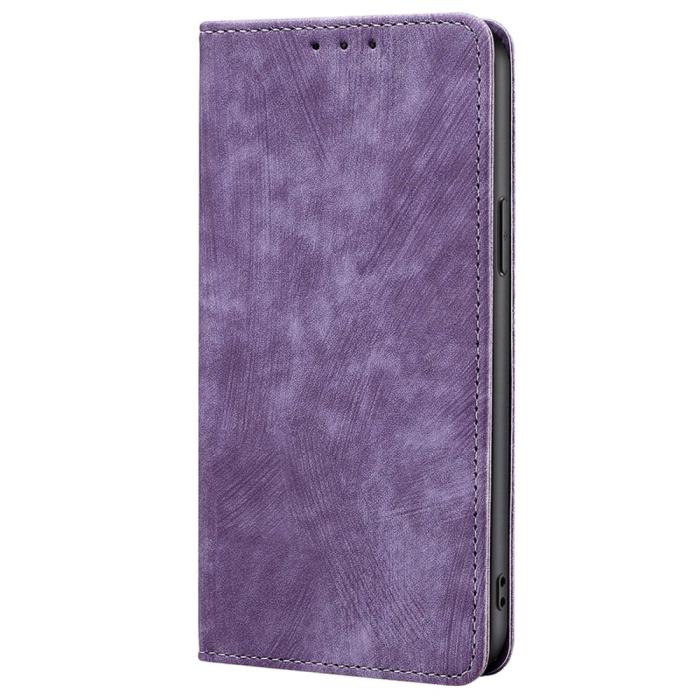 Bild 6,  Samsung Galaxy A15 4G/5G Fodral Retro RFID Läder Lila