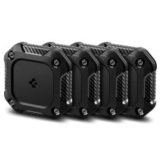 Spigen Spigen Apple AirTag 2 / 1 4-PACK H&aring;llare Tough Armor Svart
