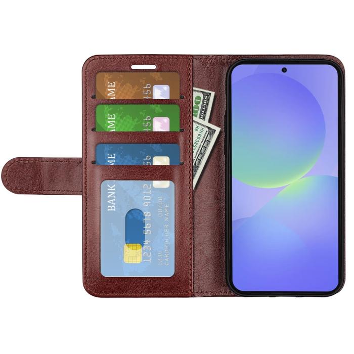 Bild 2,  Samsung Galaxy A37 5G Fodral Crazy Horse Läder Brun
