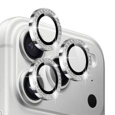 NORTHJO NORTHJO iPhone 17 Pro/17 Pro Max Linsskydd Strass Silver