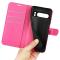  Google Pixel 8 Pro Fodral Litchi Textur Rosa