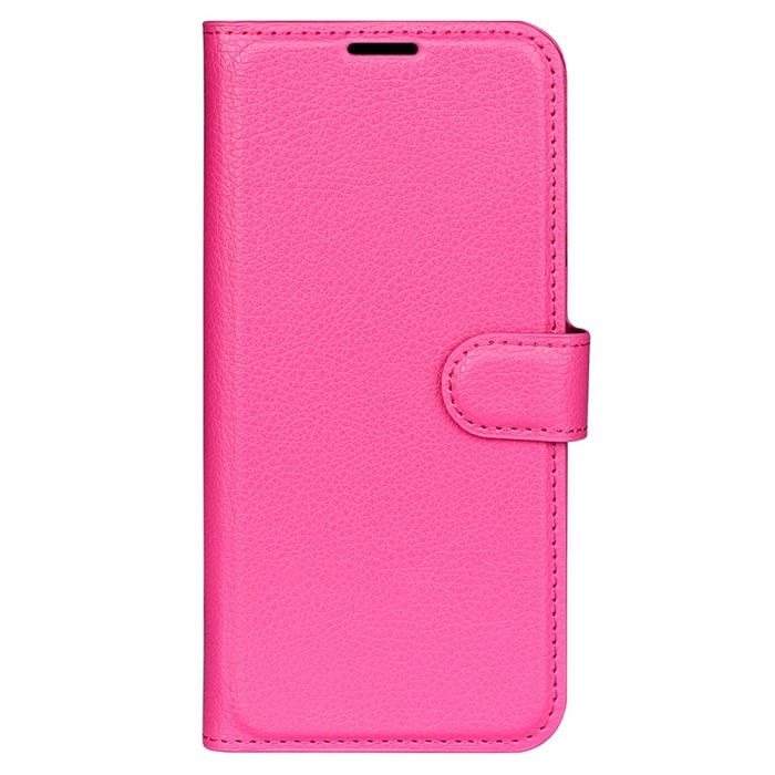 Bild 5,  Google Pixel 8 Pro Fodral Litchi Textur Rosa