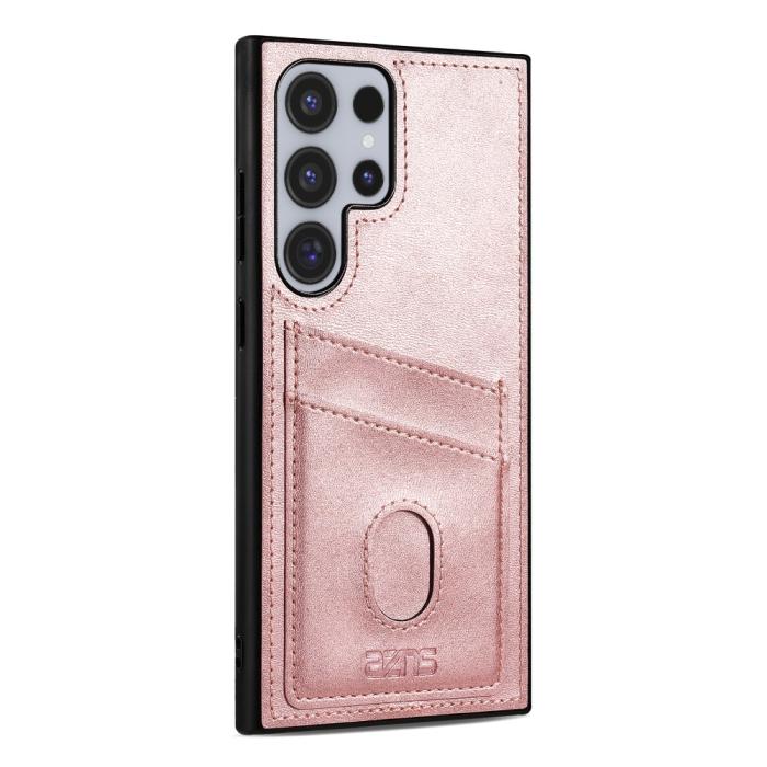 Bild 3, AZNS AZNS Samsung Galaxy S25 Ultra Skal Med Kortfack Läder Roséguld