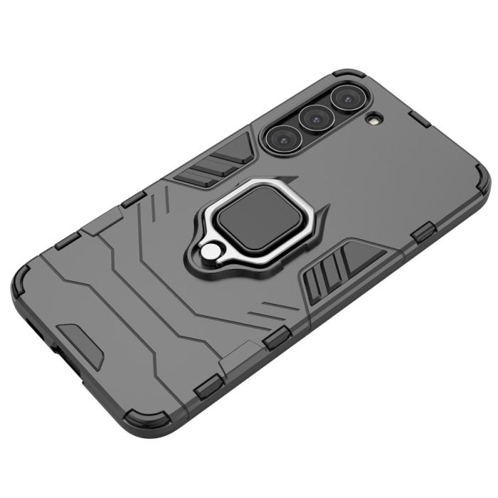 Bild 6,  Samsung Galaxy S23 Skal Hybrid Ring Svart