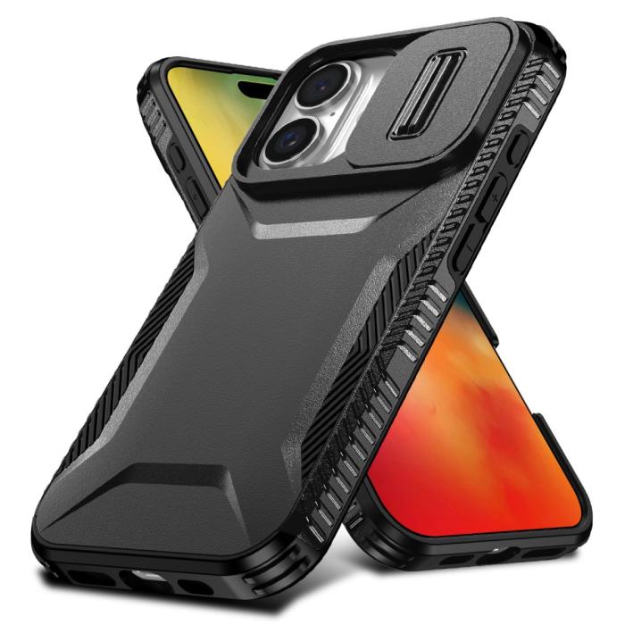 Bild 2,  iPhone 16 Plus Skal CamShield Hybrid Svart