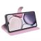 Honor Magic7 Lite Fodral Litchi Läder Ljus Rosa