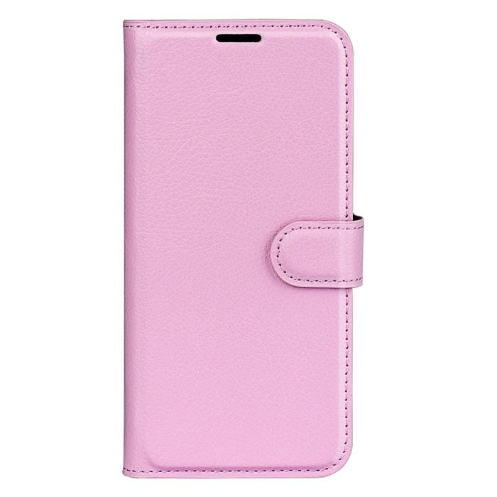 Bild 5,  Honor Magic7 Lite Fodral Litchi Läder Ljus Rosa