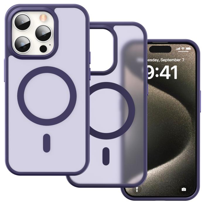 Bild 2, ColorPop ColorPop iPhone 15 Pro Max Skal CH MagSafe Matt Lila