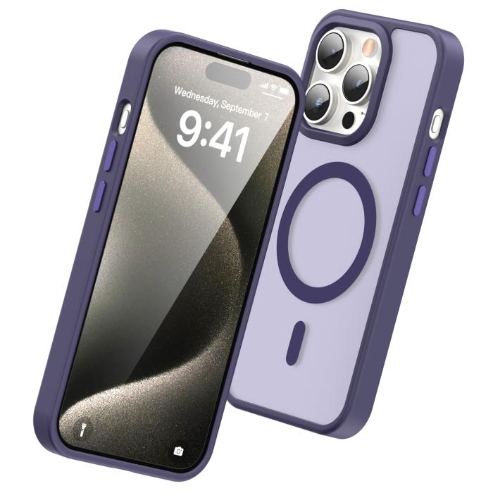 Bild 3, ColorPop ColorPop iPhone 15 Pro Max Skal CH MagSafe Matt Lila