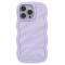  iPhone 14 Pro Max Mobilskal Wavy Textur Lila