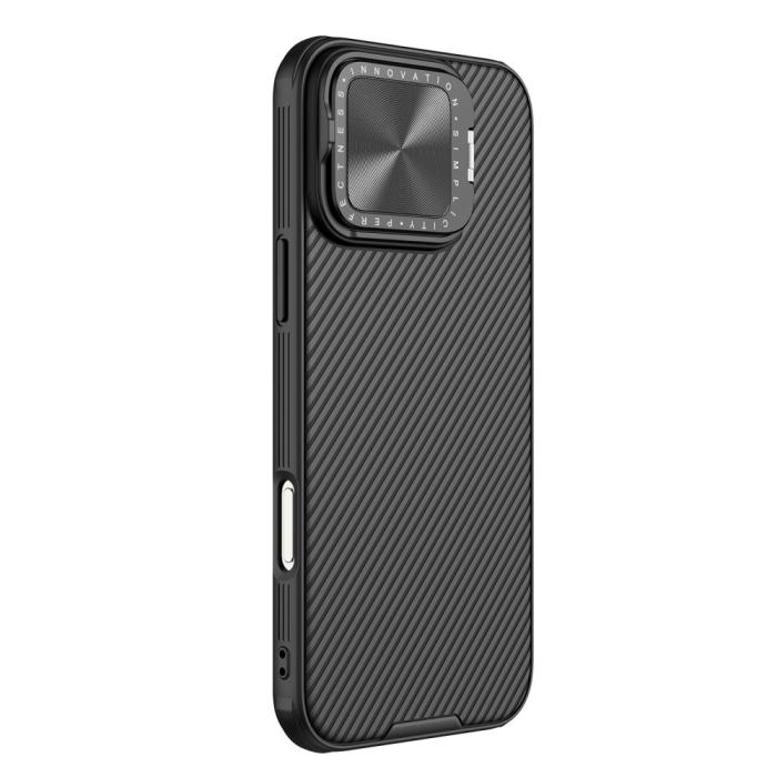 Bild 4, NILLKIN NILLKIN iPhone 16 Pro Max Skal CamShield Prop Kickstand Svart