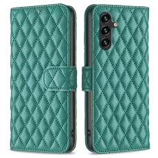  Samsung Galaxy A55 5G Fodral Diamond L&auml;der Gr&ouml;n