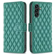  Samsung Galaxy A55 5G Fodral Diamond L&auml;der Gr&ouml;n