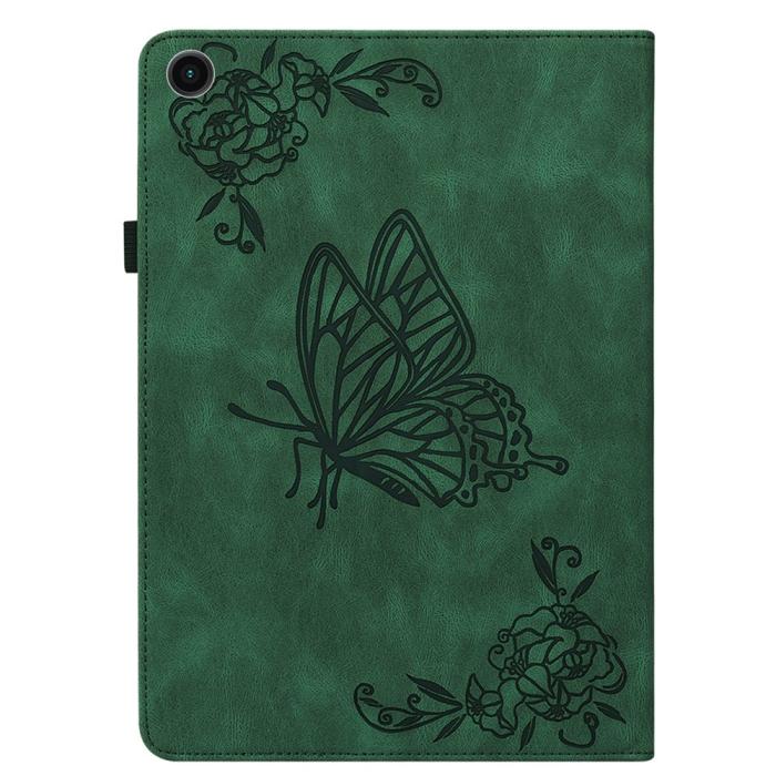 Bild 5,  Samsung Galaxy Tab A11 Plus Fodral Butterfly Flower Grön