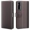  Sony Xperia 1 V Fodral Premium Split Läder Brun