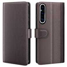  Sony Xperia 1 V Fodral Premium Split L&auml;der Brun