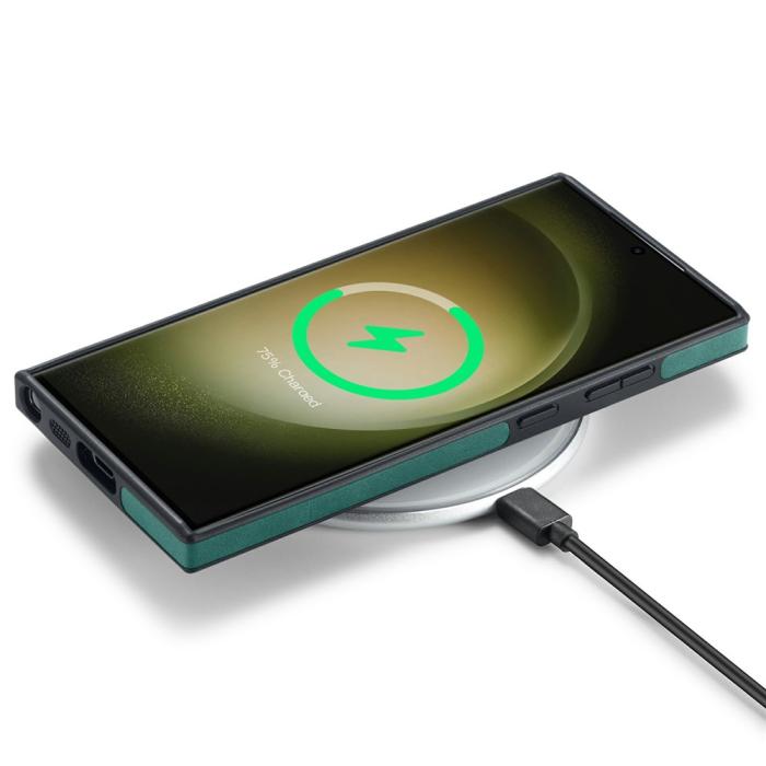 Bild 3, DG.MING DG.MING Samsung Galaxy S26 Ultra Skal Läderbelagt Grön
