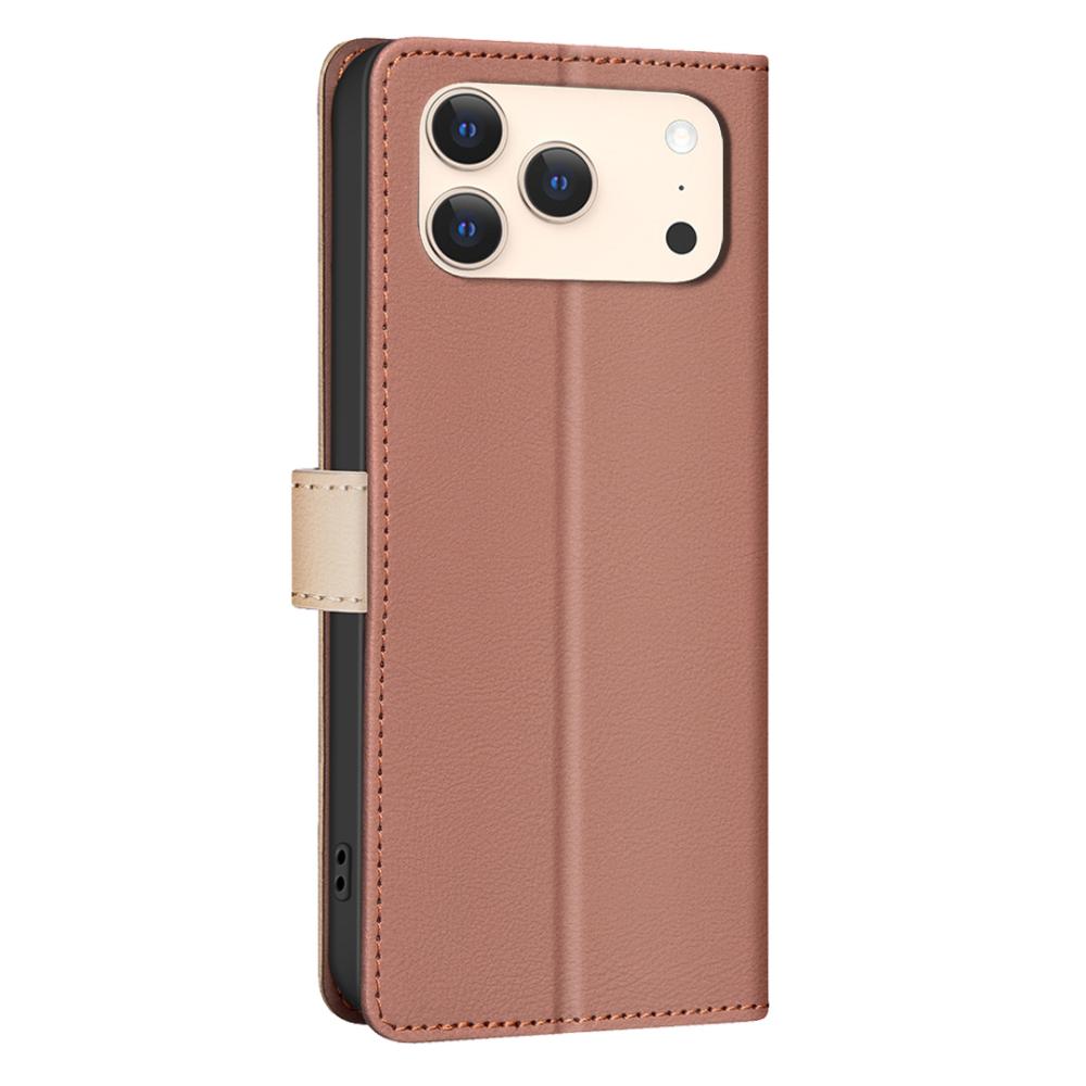 BINFEN BINFEN iPhone 17 Pro Max Fodral RFID Splicing Color Brun