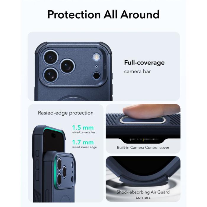 Bild 3, ESR ESR iPhone 18 Pro Max / 17 Pro Max Skal MagSafe Cyber Tough