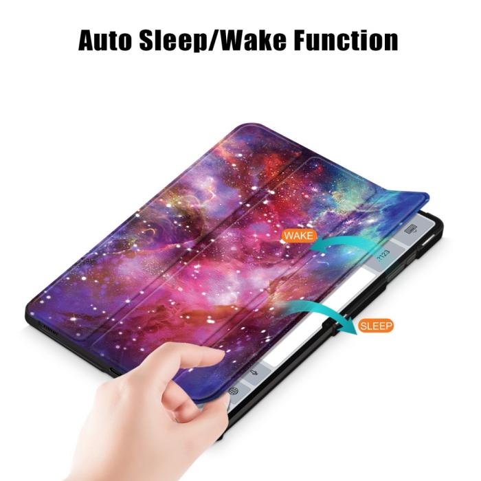 Bild 5,  Samsung Galaxy Tab S9 Ultra Fodral Tri-Fold Cosmic Space