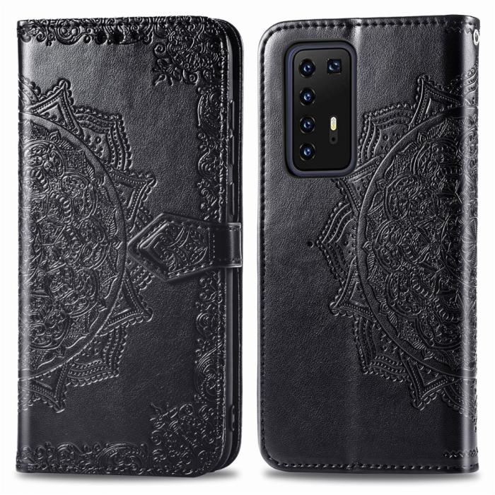 Bild 2,  Huawei P40 Pro - Mandala Plånboksfodral - Svart