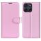  Motorola Moto G56 5G Fodral Litchi Läder Ljus Rosa