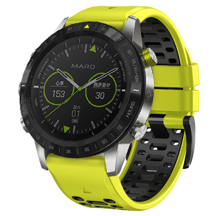 Bild 4,  Klockarmband 26 mm Dual-Color Robust Lime/Svart
