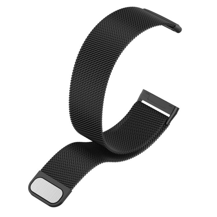 Bild 3,  Fitbit Versa 4/Sense 2 Armband Milanese Loop Svart