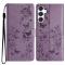  Samsung Galaxy A16/A26 5G Fodral Med Blommigt Tryck Lila
