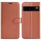  Google Pixel 8 Pro Fodral Litchi Textur Brun