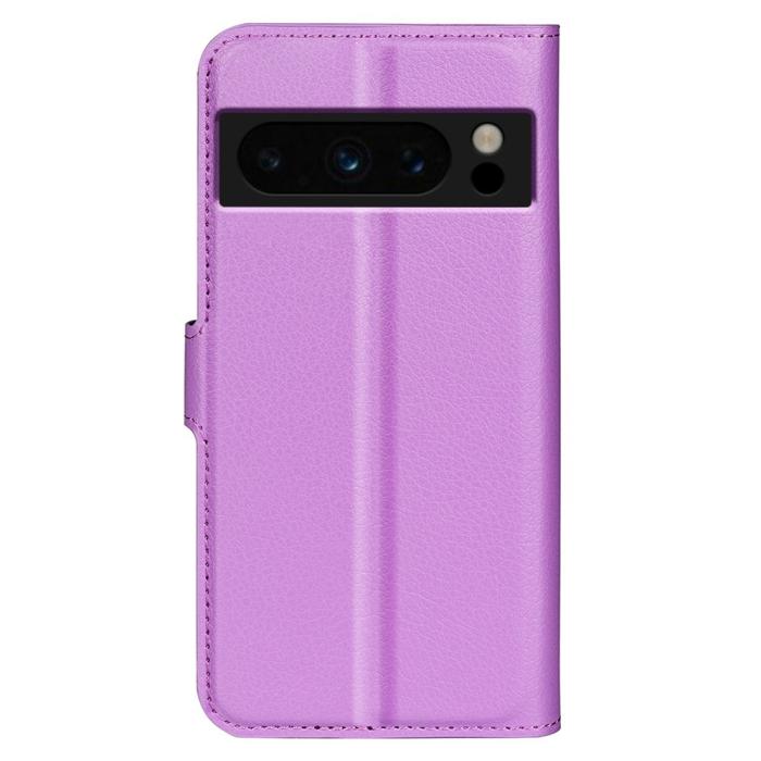 Bild 6,  Google Pixel 8 Pro Fodral Litchi Textur Lila