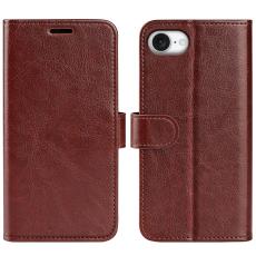  iPhone 17e / 16e Fodral Crazy Horse L&auml;der Brun