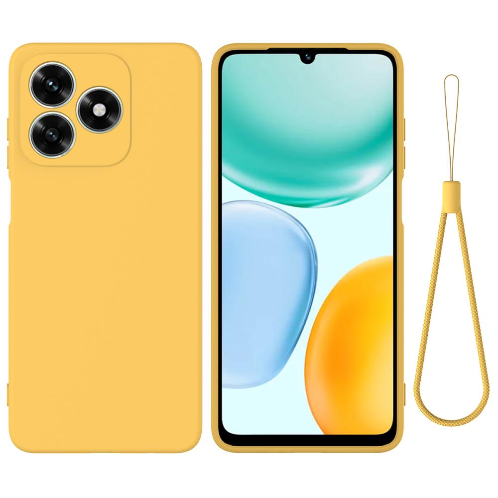  Honor X5c Plus Skal Liquid Silikon Gul