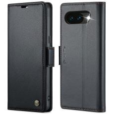 CASEME CASEME Google Pixel 10a Fodral RFID L&auml;der Svart