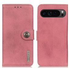 KHAZNEH KHAZNEH Google Pixel 10 Pro XL/ 9 Pro XL Fodral L&auml;der Rosa