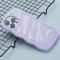  iPhone 14 Pro Max Mobilskal Wavy Textur Lila