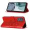  Motorola Moto G62 5G Fodral Med Fjäril Tryck Röd
