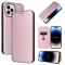  iPhone 14 Pro Max Fodral Flip Kolfiber Textur Roséguld