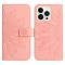  iPhone 15 Pro Fodral Solros Tryck Rosa