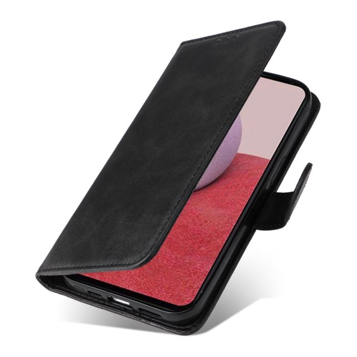 Bild 5,  Samsung Galaxy A14 4G/5G Fodral Läder Svart