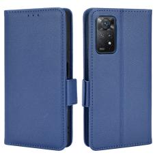  Xiaomi Redmi Note 11 Pro 5G Fodral Litchi Textur Bl&aring;