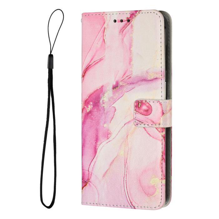 Bild 2,  Samsung Galaxy A27 5G Fodral Läder Marmor Rosa