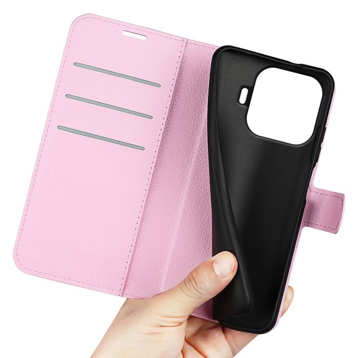 Bild 3,  Xiaomi 17T Pro Fodral Litchi Läder Ljus Rosa