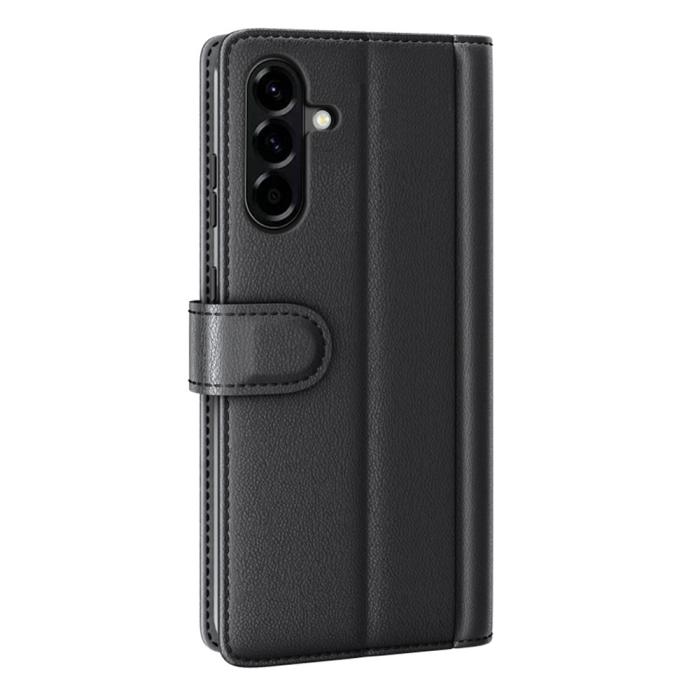 Bild 6,  Samsung Galaxy A57 5G Fodral Premium Äkta Läder Svart