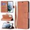  Samsung Galaxy S21 FE Fodral Solid Shark Läder Brun