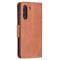  Samsung Galaxy S21 FE Fodral Solid Shark Läder Brun