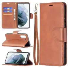  Samsung Galaxy S21 FE Fodral Solid Shark L&auml;der Brun